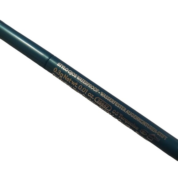 Yves Rocher Waterproof Stylo Regard Eye Pencil 5 Turquoise Long Lasting Eyeliner - Picture 4 of 6